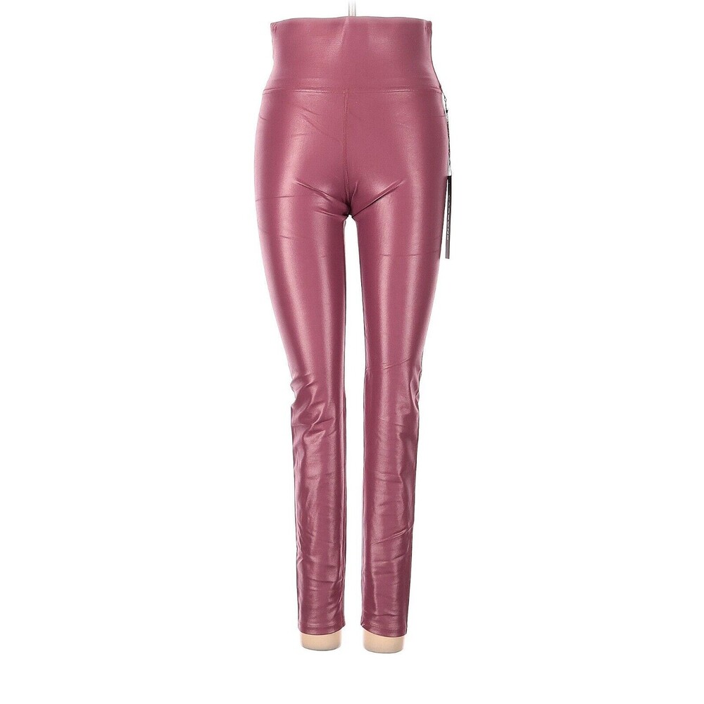 CARBON38 Metallic Dark Pink High Rise 7/8 Leggings - S